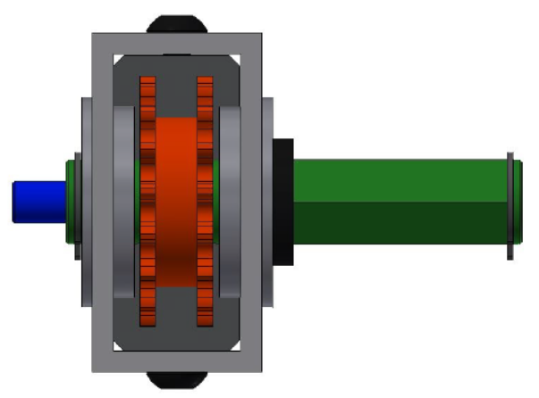 Trục chủ động truyền mô-men xoắn